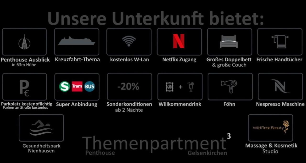 Themenpartment Himmel Und Mehr Penthouse Lejlighed Gelsenkirchen Eksteriør billede